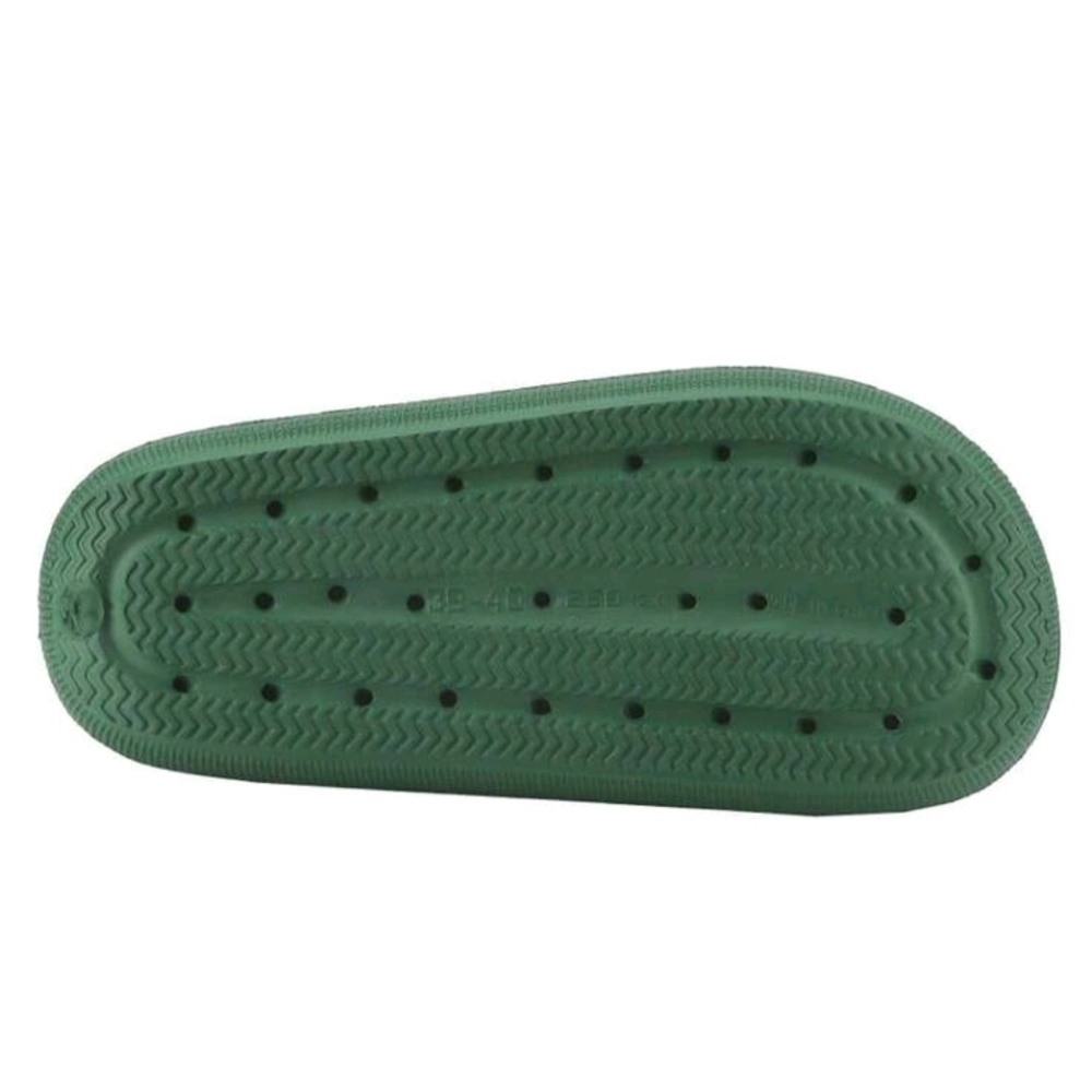 Green Slide Sandals - Picture 2 of 6